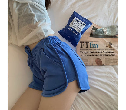 Schlichte Shorts mit hoher Taille