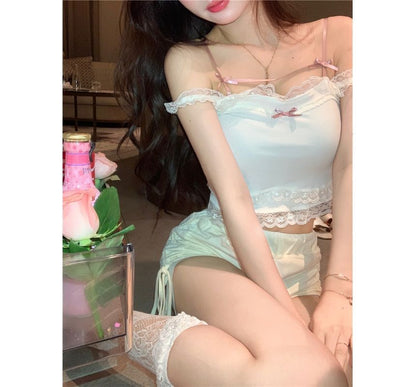 Chic Lace Embellished Camisole Top