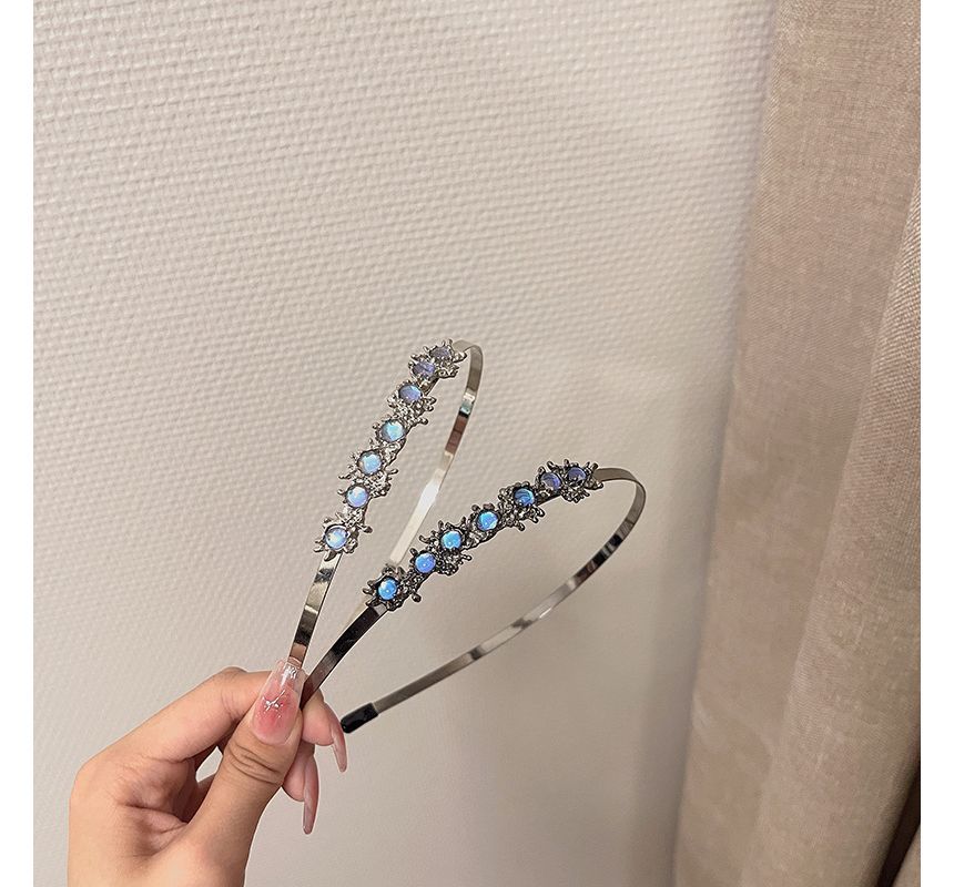 Faux Moonstone Thin Headband