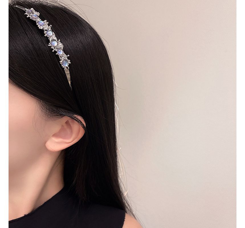 Faux Moonstone Thin Headband