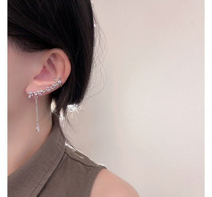 Ear Rhinestone Earring Cuff Drop with