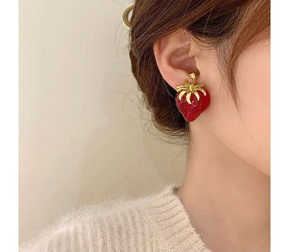 Strawberry Earring Stud