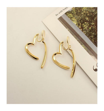 Heart Alloy Cuff Earring