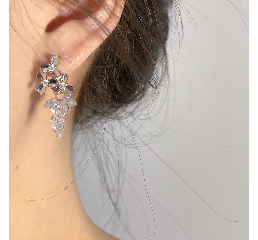 Grapes Faux Crystal Alloy Dangle Earring