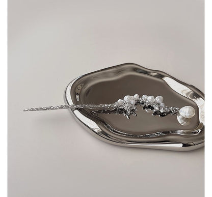 Alloy Irregular Pearl Faux Clip Hair