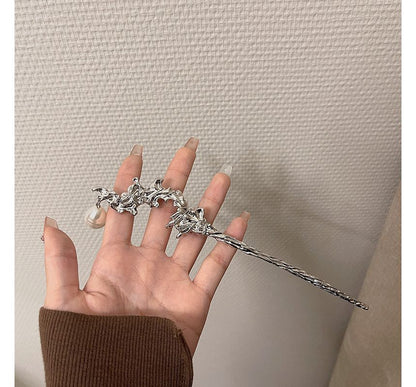 Alloy Irregular Pearl Faux Clip Hair