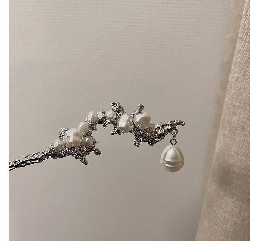 Alloy Irregular Pearl Faux Clip Hair