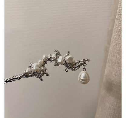 Alloy Irregular Pearl Faux Clip Hair
