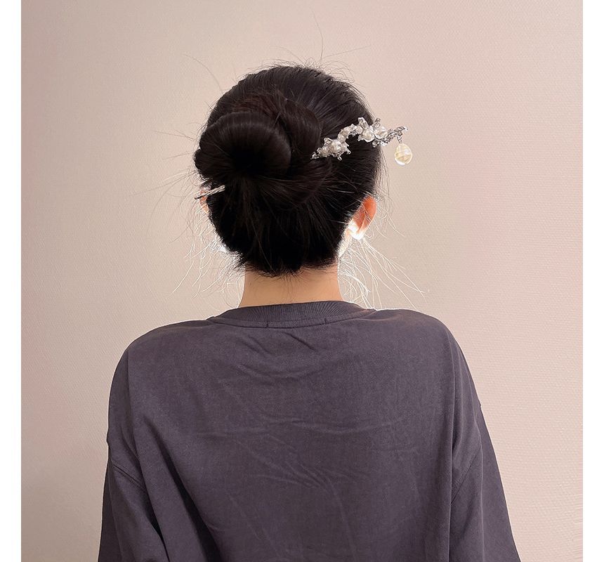 Alloy Irregular Pearl Faux Clip Hair