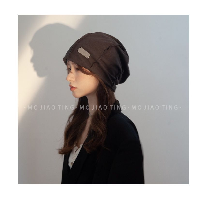 Metal Buckled Beanie