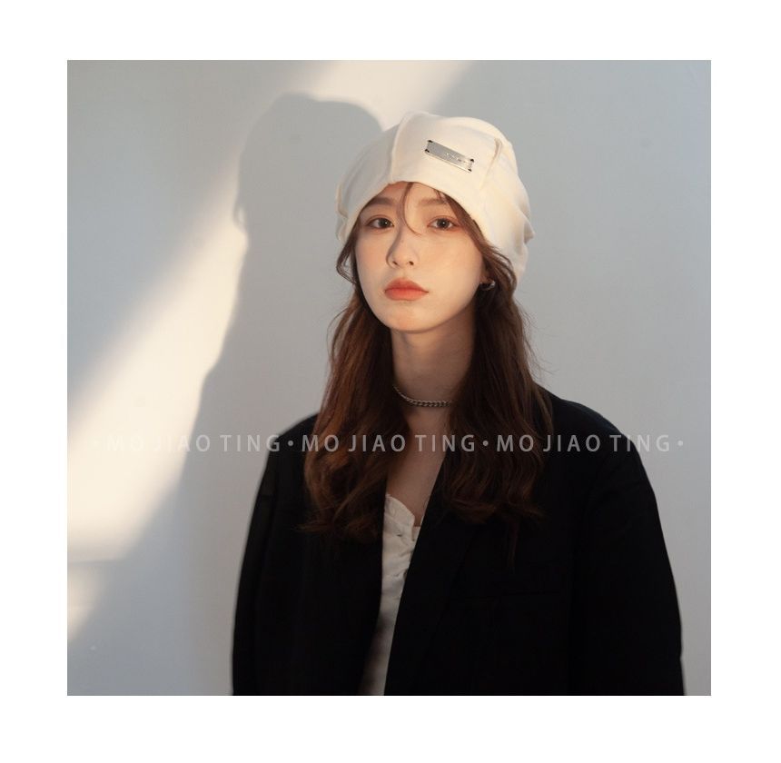 Metal Buckled Beanie