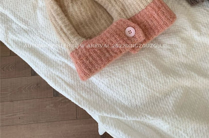 Contrast Trim Knit Balaclava