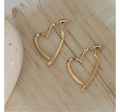 Through Alloy Earring Heart