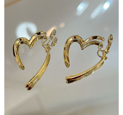 Through Alloy Earring Heart
