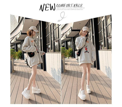 Wedge Hidden Ups Platform Lace