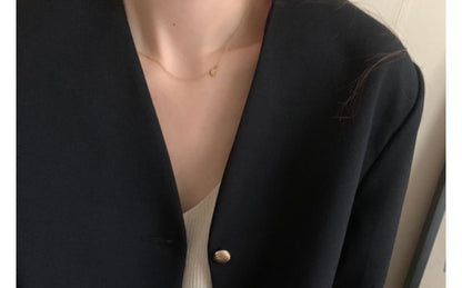 V-Neck Plain Blazer