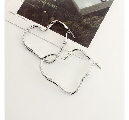 Heart Hoop Earring / Clip-On Earring