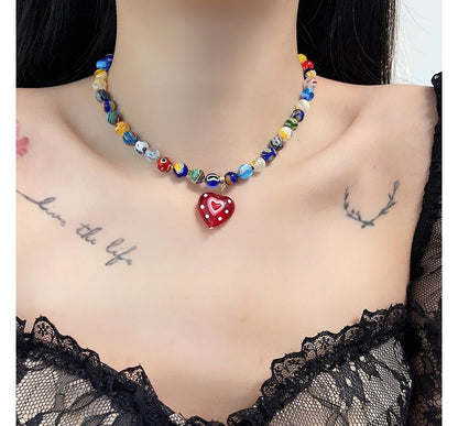 Print Glass Earring / Pendant Necklace