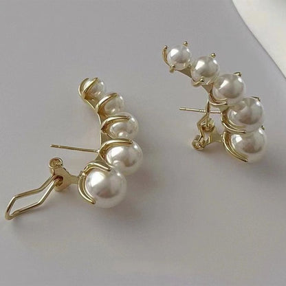 Earring Pearl Alloy Faux