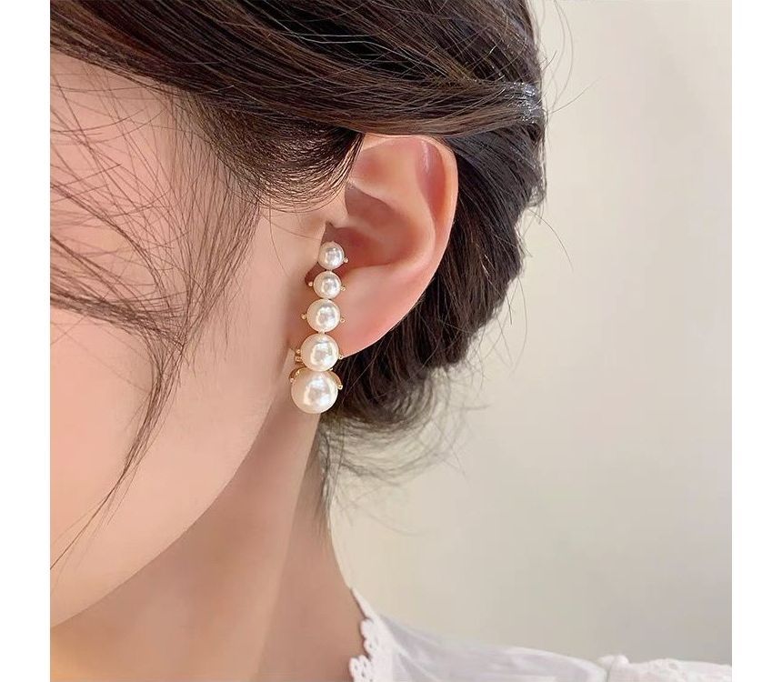 Earring Pearl Alloy Faux