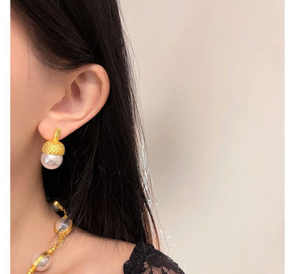 Faux Pearl Alloy Bracelet / Dangle Earring / Necklace