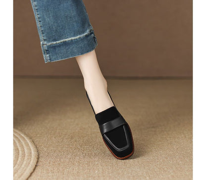 Chunky Heel Loafers