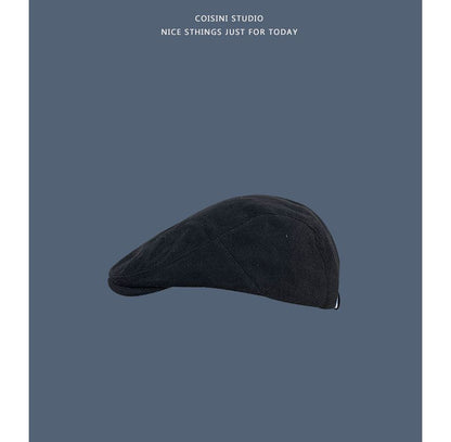 Plain Corduroy Flat Cap