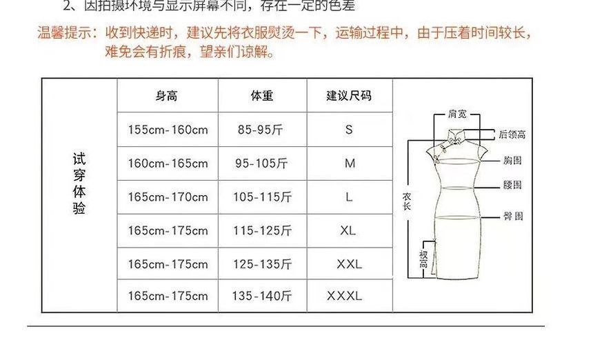 3/4-Sleeve Floral Midi Qipao