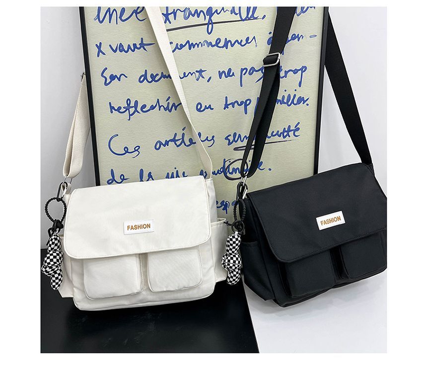 Plain Flap Crossbody Bag