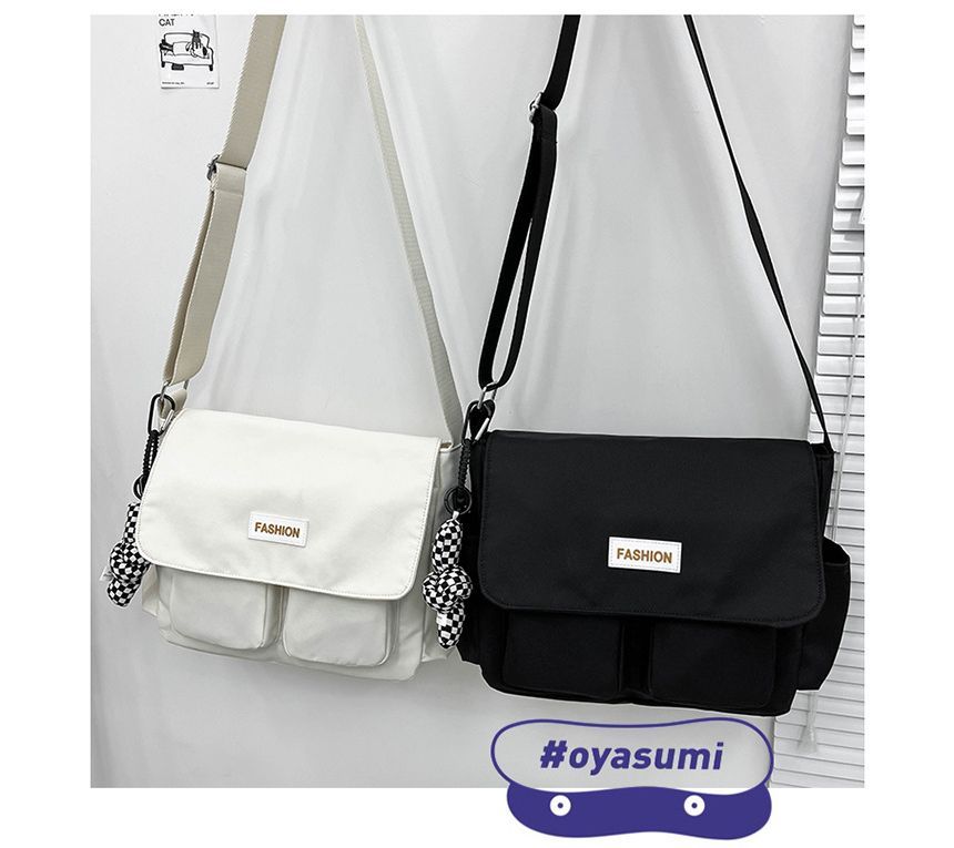 Plain Flap Crossbody Bag