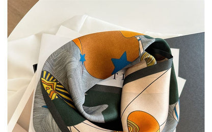 Print Silk Scarf