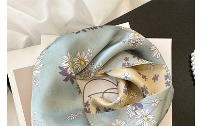 Silk Scarf Floral