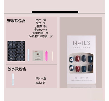 Rhinestone Faux Nail Tips