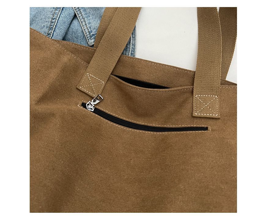 Cat Print Canvas Tote Bag