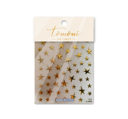 Star Metallic Nail Art Stickers