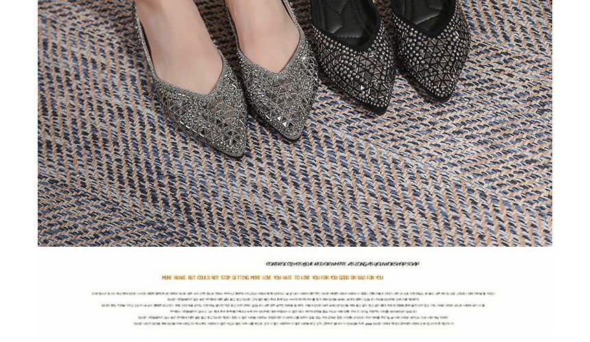 Rhinestone Pointed Flats