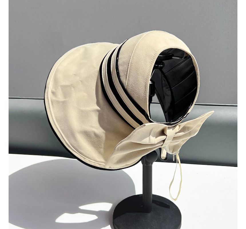 Bow Striped Visor Hat