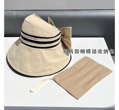 Bow Striped Visor Hat