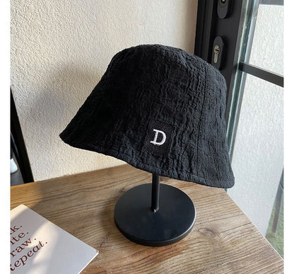 Letter Applique Bucket Hat