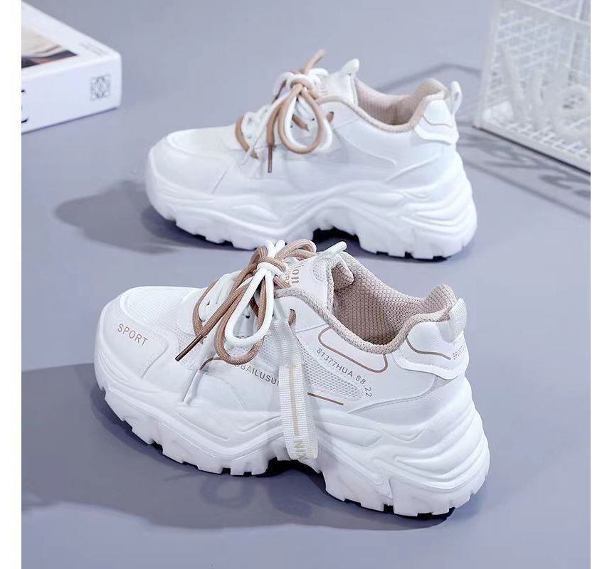 Platform Lace Up  Sneakers