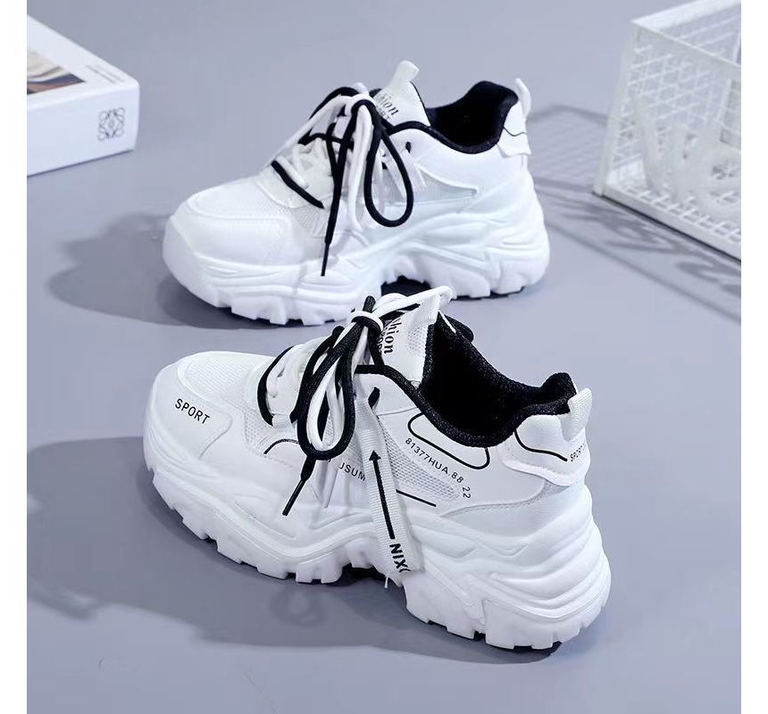 Platform Lace Up  Sneakers