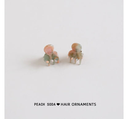 Lot de 2 : Pince à cheveux en acrylique