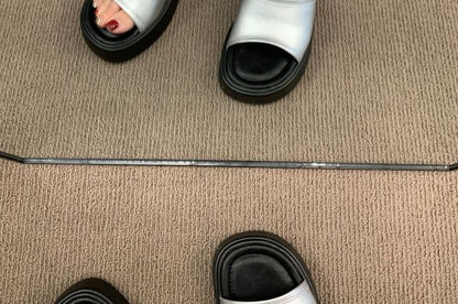 Platform Wedge Heel Slide Sandals