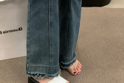 Platform Wedge Heel Slide Sandals