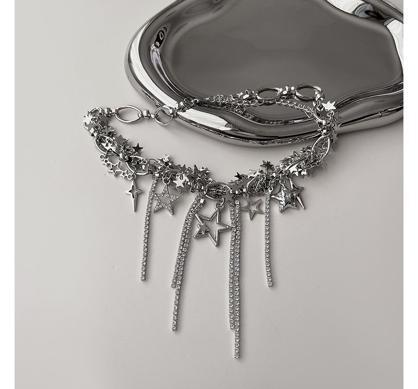 Fringed Alloy Choker Star
