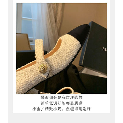 Cap-Toe Block Heel Mary Jane Pumps