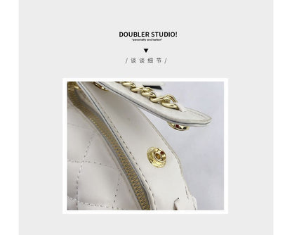 Chain Strap Quilted Crossbody Bag