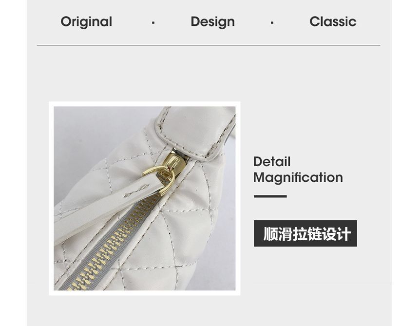 Chain Strap Quilted Crossbody Bag