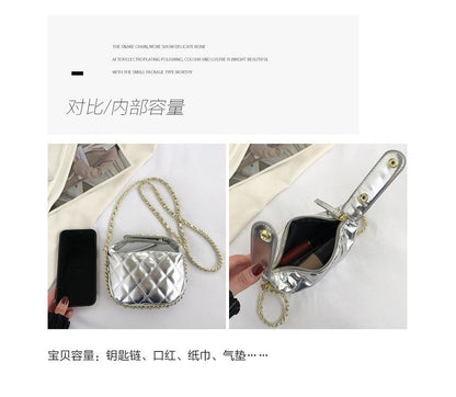 Chain Strap Quilted Crossbody Bag