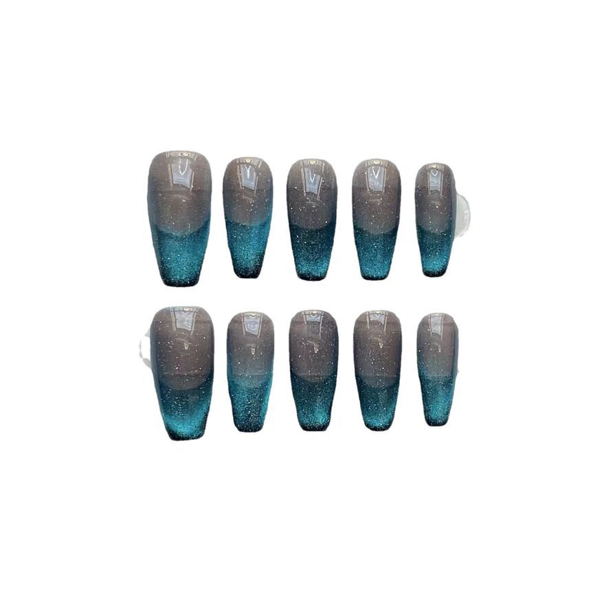 Gradient Pointed Faux Nail Tips